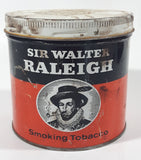 Vintage Sir Walter Raleigh Smoking Tobacco 6 Oz Tin Metal Can