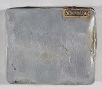 Vintage Marcovitch Black & White Cigarettes 20 Count Tin Metal Holder Case