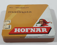 Vintage Hofnar Matinata All.... 100% Quality Cigarettes 20 Count Tin Metal Holder Case