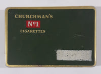 Vintage Churchman's No 1 Cigarettes Green 25 Count Tin Metal Holder Case