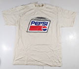 Oneita Power-T Pepsi Cola Henderson Excelsior Motor Mfg And Supply Co. Chicago U.S.A. X Large Cream White T-Shirt