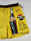 Rare Pepsi Cola Chinese Yellow Boxer Shorts Size M/M Medium New with Tags