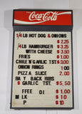 Vintage Enjoy Coca Cola 16 1/2" x 28" Plastic Menu Board