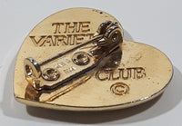 The Variety Club Children's Charity Etched Face of Child Heart Shaped Metal Pin