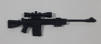 Black Gun with Scope Toy Action Figure Accessory