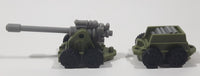 Mobile Artillery and Shell Trailer Army Green and Grey Plastic Toy Car Vehicles