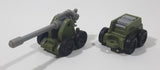 Mobile Artillery and Shell Trailer Army Green and Grey Plastic Toy Car Vehicles