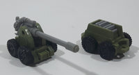 Mobile Artillery and Shell Trailer Army Green and Grey Plastic Toy Car Vehicles