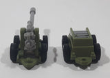 Mobile Artillery and Shell Trailer Army Green and Grey Plastic Toy Car Vehicles