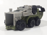 Armored Truck Army Green and Grey Plastic Toy Car Vehicle