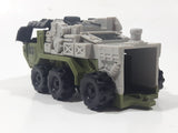 Armored Truck Army Green and Grey Plastic Toy Car Vehicle