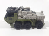 Armored Truck Army Green and Grey Plastic Toy Car Vehicle