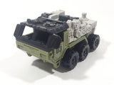 Armored Truck Army Green and Grey Plastic Toy Car Vehicle