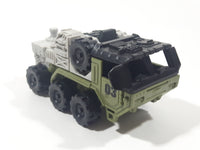 Armored Truck Army Green and Grey Plastic Toy Car Vehicle