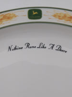 Gibson John Deere Model 730 Tractor Nothing Runs Like A Deere 8 3/8" Diameter Ceramic Plate