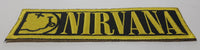 Nirvana 1 1/8" x 3 3/4" Embroidered Fabric Iron On Patch Badge