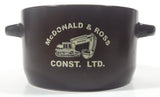 McDonald & Ross Const. LTD. Brown Double Handled Ceramic Bowl Mug