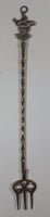 Antique Jester 19 1/2" Solid Brass Toasting Fork