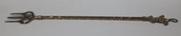 Antique Jester 19 1/2" Solid Brass Toasting Fork