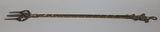 Antique Jester 19 1/2" Solid Brass Toasting Fork