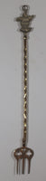 Antique Jester 19 1/2" Solid Brass Toasting Fork