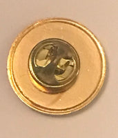 Vintage Glacier National Park See America First Great Mountain Railway Ram Mountain Goat Themed 7/8" Diameter Lapel Pin