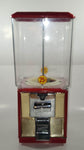 Vintage Northwestern MORRIS ILLINOIS Red Metal with Plastic Globe 17 1/2" Tall Gumball Candy Dispenser Vending Machine with Two Keys