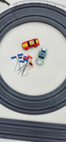Vintage Life-Like Racing Turbo Blaster Raceway HO Scale Electric Racing Slot Car Track with Box
