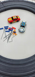 Vintage Life-Like Racing Turbo Blaster Raceway HO Scale Electric Racing Slot Car Track with Box