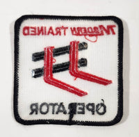 Modern Trained Forklift Operator 3" x 3" Embroidered Fabric Patch Badge