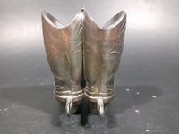 1930s Very Rare Trophy Craft Miniature Copper Cowboy Boots - Treasure Valley Antiques & Collectibles