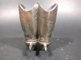 1930s Very Rare Trophy Craft Miniature Copper Cowboy Boots - Treasure Valley Antiques & Collectibles