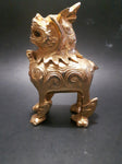 Vintage Brass Foo Dog Incense Burner w/ Hinged Head - Treasure Valley Antiques & Collectibles