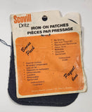 Vintage Scovill Dritz Iron-On Patches Bonus Pack of 3 (2 Sizes) New on Card