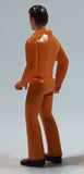 Vintage 1970s Tonka Play People Male Orange Clothing Man 3 1/2" Tall Plastic Toy Action Figure Made in Hong Kong